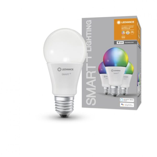 3 Becuri LED RGB inteligent Ledvance SMART+ WiFi Classic Multicolour - Image 4