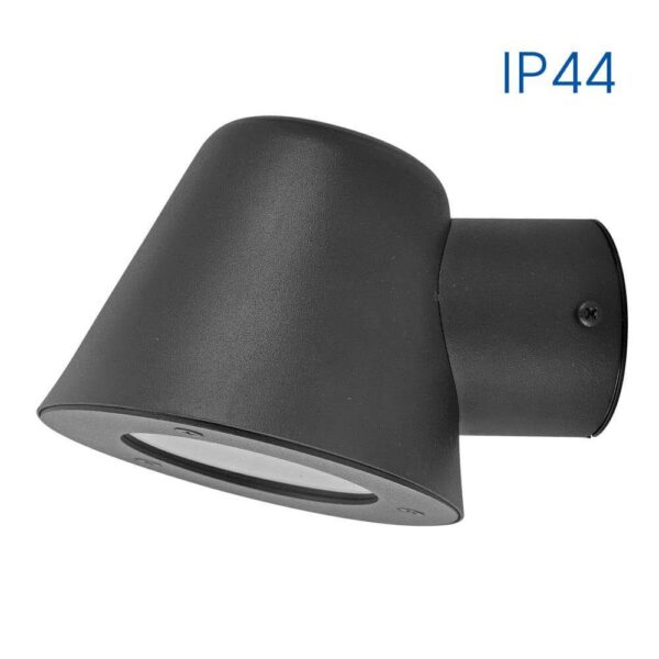 Aplica Vivalux OSAKA, GU10, max. 35W, IP44, 115x108x150mm, Negru, bec