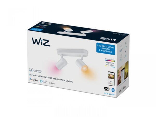 Spot LED RGB WiZ Imageo, Wi-Fi, Bluetooth, 2x4.9W, 690 lm, - Image 3