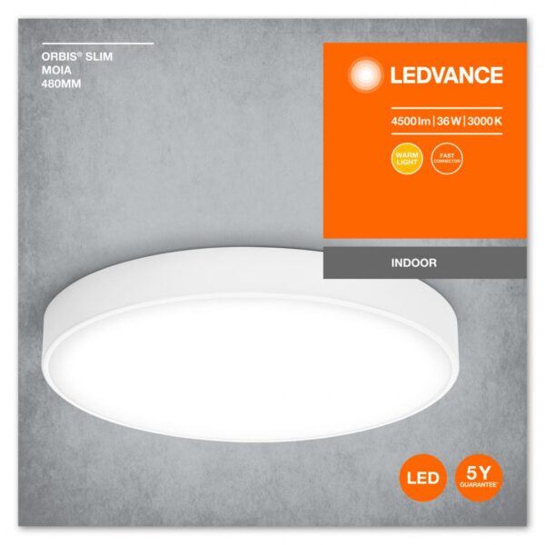 Plafoniera LED Ledvance Orbis Slim Moia 480, 36W, 4500 lm,