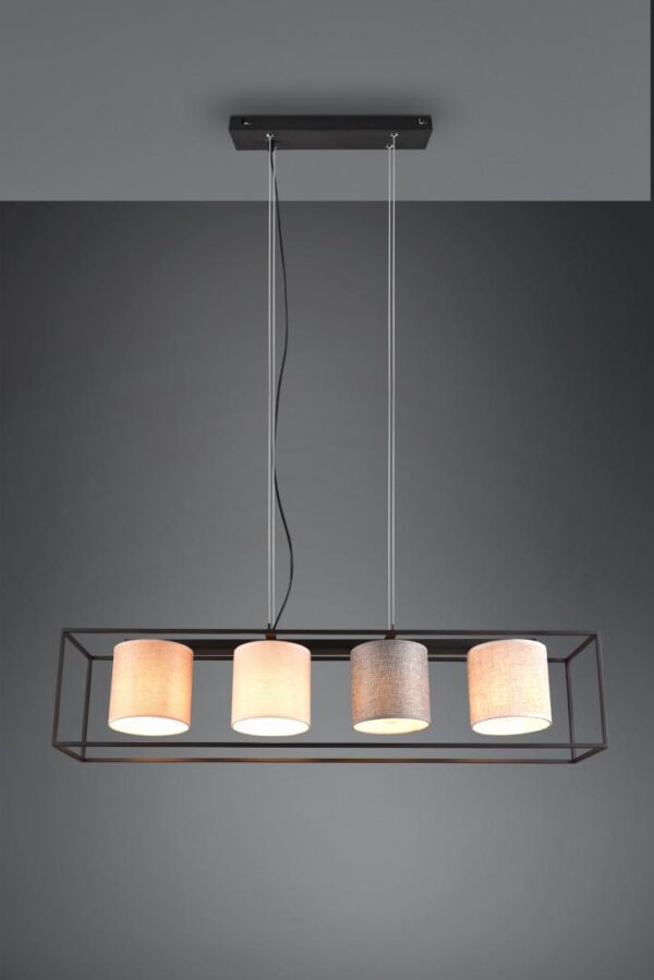 Lustra Trio ROSS, excl.4xE27, reglabil pe inaltime, ↔ 100cm /
