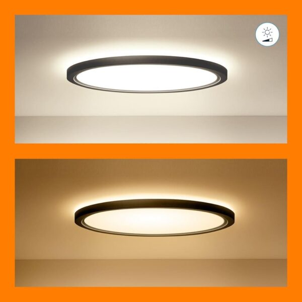 Plafoniera LED RGB WiZ SuperSlim, Wi-Fi, control vocal, 22W, 2600 - Image 4