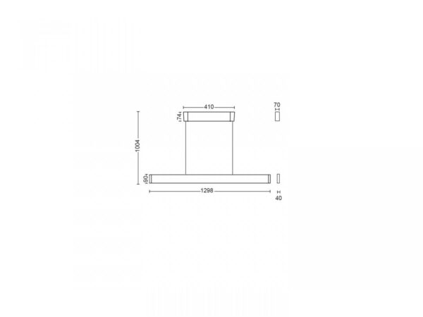 Pendul LED RGB Philips Hue Ensis, Bluetooth, 79W (175W), 5500 - Image 3