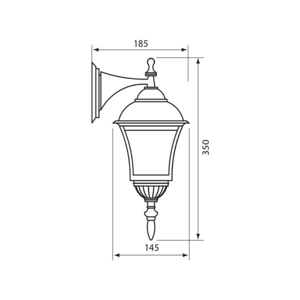Aplica tip felinar Vivalux SOFIA UP, E27, max 1x60W, IP44, - Image 3