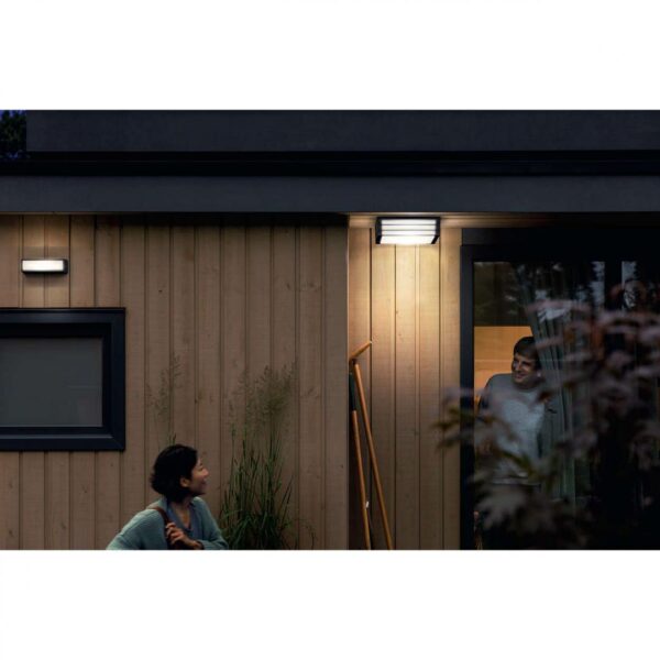 Plafoniera pentru exterior Philips Moonshine, 2xE27, max 2x14W, IP44, 260x260x81mm, - Image 3