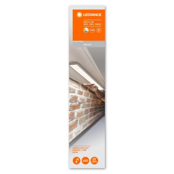 Aplica LED liniara Ledvance Flat cu senzor de miscare PIR, - Image 3