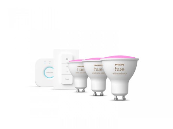 Pachet 3 Becuri LED RGB inteligente Philips Hue Spot, Bluetooth, - Image 3
