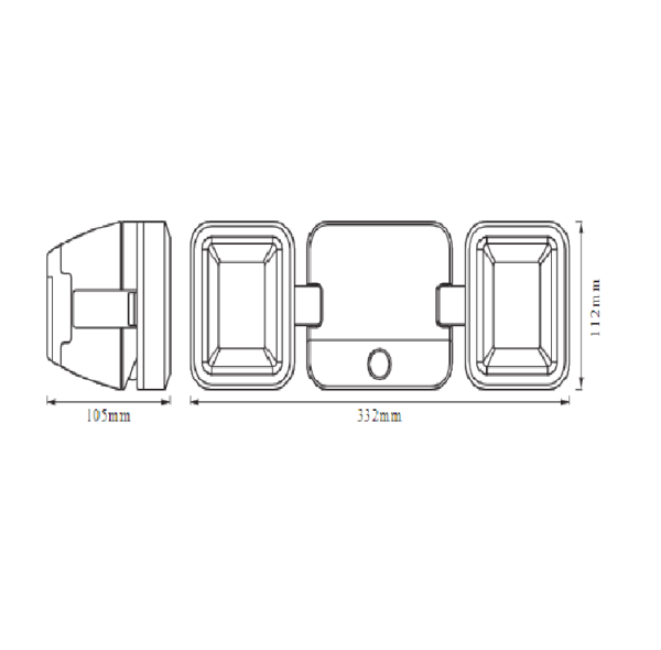 Aplica LED pentru exterior pe baterii 4x D neincluse, cu - Image 3