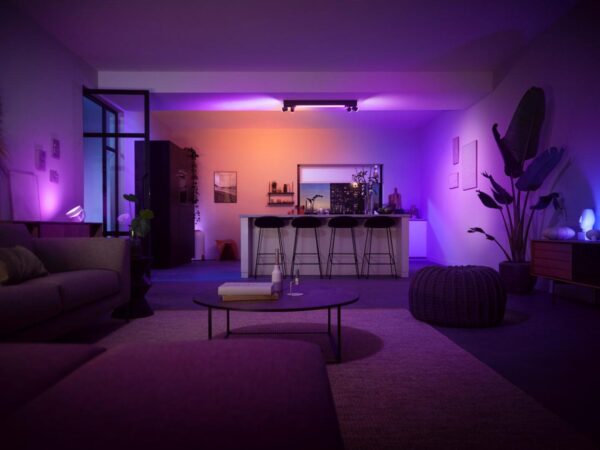 Plafoniera LED RGB Philips Hue Centris, Bluetooth, cu 4xGU10, 4x5.7W - Image 4