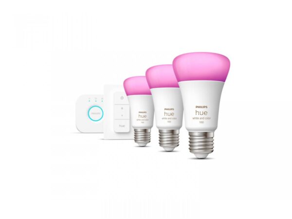 Pachet 3 Becuri LED RGB inteligente Philips Hue A60, Bluetooth, - Image 3