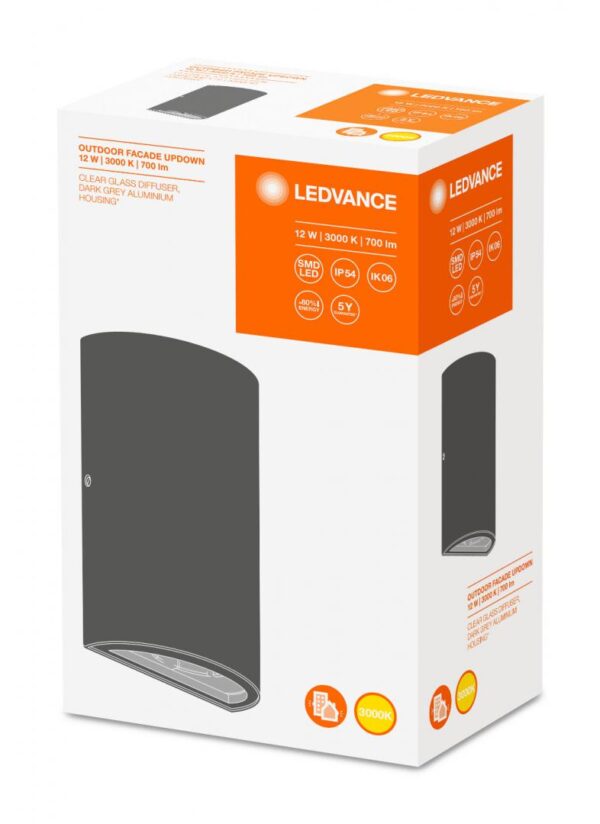 Aplica LED pentru exterior Ledvance Facade UpDown, 12W, 700 lm, - Image 4