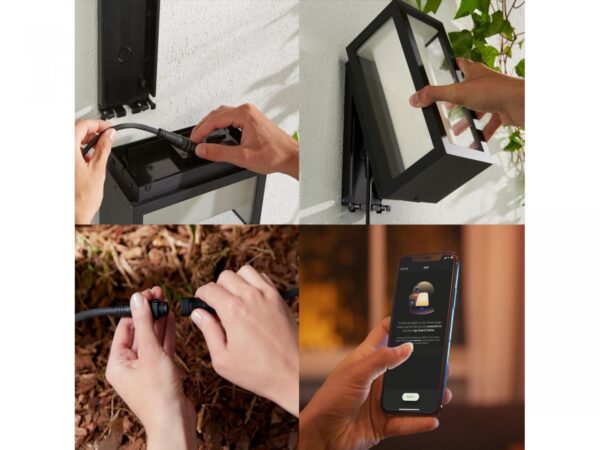 Aplica LED RGB pentru exterior Philips Hue Impress, 8W (49W), - Image 3