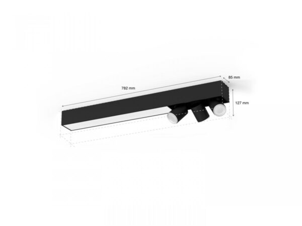 Plafoniera LED RGB Philips Hue Centris, Bluetooth, cu 3xGU10, 3x5.7W - Image 4