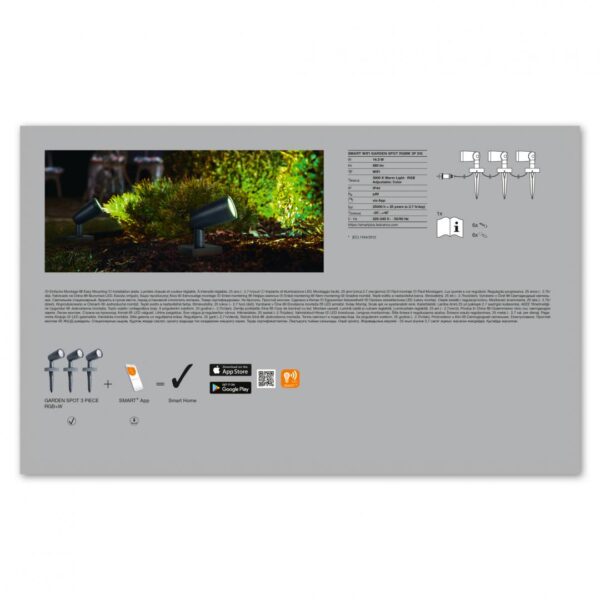 3 Spoturi LED RGB pentru exterior cu spike Ledvance SMART+ - Image 5
