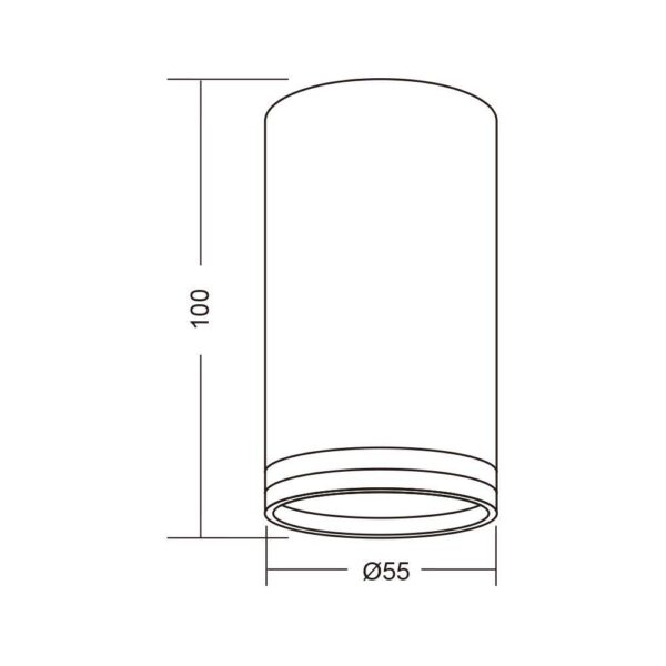 Spot Vivalux ROUND KING, GU10, max. 35W, IP20, Ø55x100mm, Alb, - Image 3