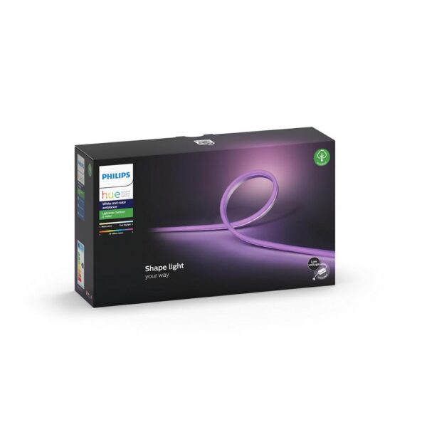 Banda LED RGB inteligenta pentru exterior Philips Hue, Bluetooth, 37.5W, - Image 4
