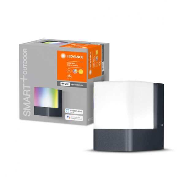 Aplica LED RGB pentru exterior Ledvance SMART+ Wifi Cube Wall, - Image 5