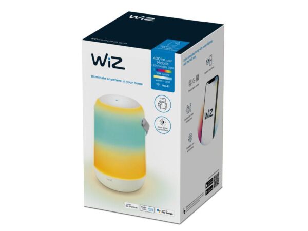 Lampa LED RGB WiZ Mobile Portable, Wi-Fi + Bluetooth, control - Image 4