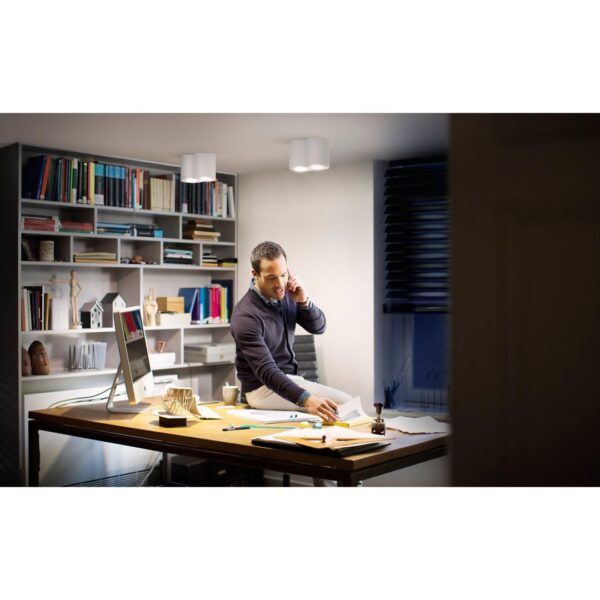 Spot LED Dublu Philips Hue Pillar, Bluetooth, 2xGU10, 2x5W, 700 - Image 5