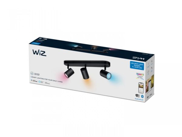 Spot LED RGB WiZ Imageo, Wi-Fi, Bluetooth, 3x4.9W, 1035 lm, - Image 3