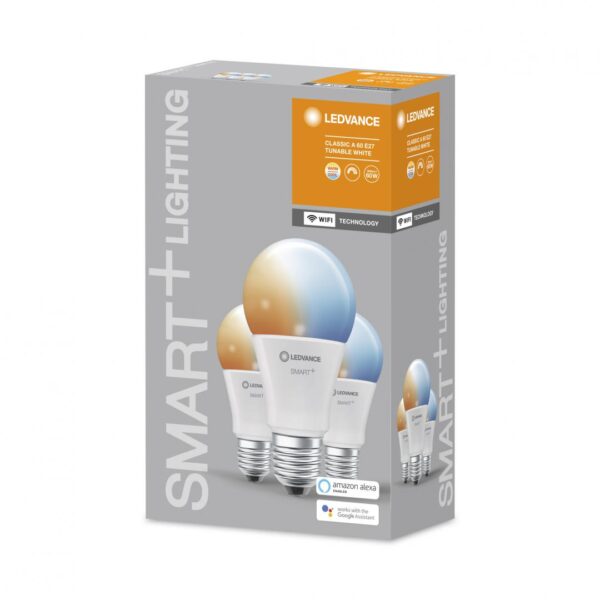 3 Becuri LED inteligent Ledvance SMART+ WiFi Classic Tunable White - Image 3