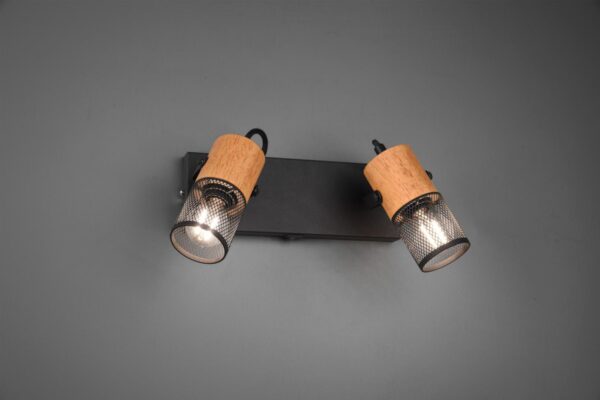 Spot Dublu Trio TOSH, excl.2xE14, intrerupator pe suport, spoturi pivotante,