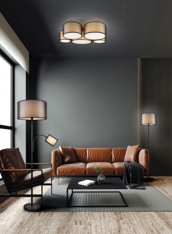 Lampadar Trio BURTON, excl.1xE27 & 1xE14, 2 surse de lumina - Image 8