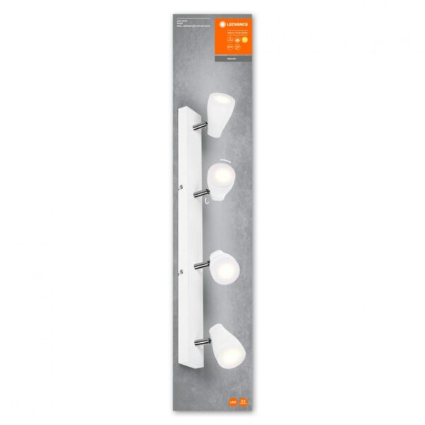 Spot LED cvadruplu ajustabil Ledvance Pear, 4xGU10, 4x4.3W, 1400 lm,