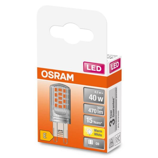 Bec LED Osram PIN, G9, 4.2W (40W), 470 lm, lumina