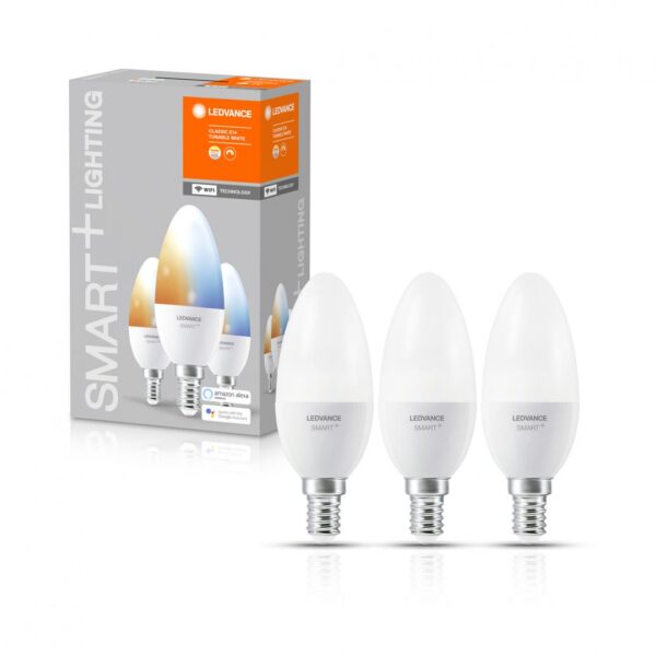 3 Becuri LED inteligent Ledvance SMART+ WiFi Candle Tunable White - Image 3