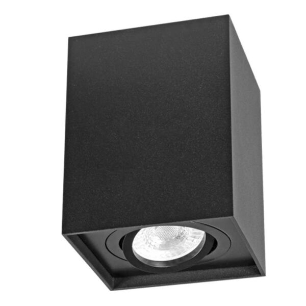 Spot Vivalux SQUARE BRAGA, GU10, max. 35W, IP20, 96x96x125mm, Negru,