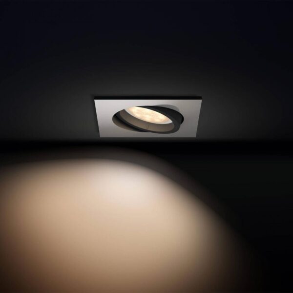 Spot LED incastrat Philips Hue Milliskin, Bluetooth, GU10, 5.5W (25W), - Image 3