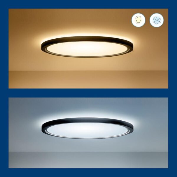 Plafoniera LED RGB WiZ SuperSlim, Wi-Fi, control vocal, 22W, 2600 - Image 5