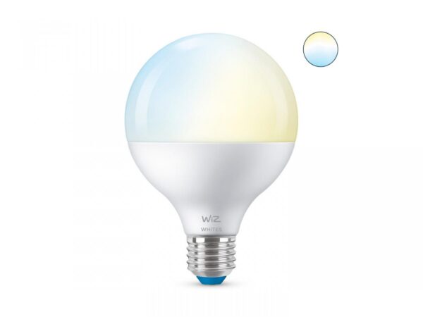 Bec LED inteligent WiZ Connected Whites G95, Wi-Fi, E27, 11W - Image 4