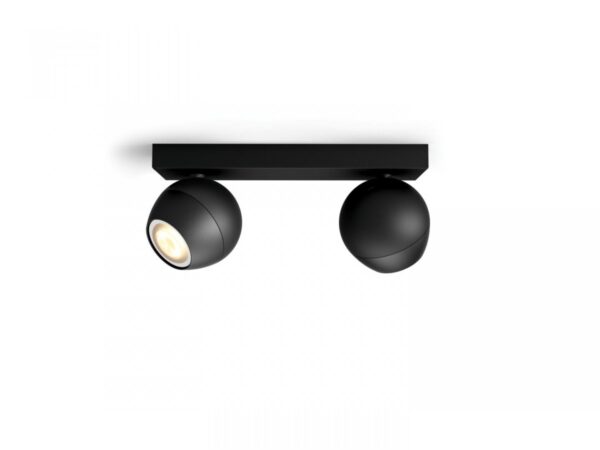 Spot LED Dublu Philips Hue Buckram, Bluetooth, 2xGU10, 2x5W, 700 - Image 3