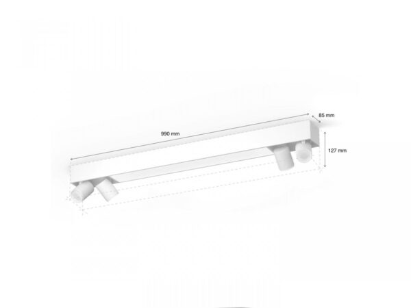 Plafoniera LED RGB Philips Hue Centris, Bluetooth, cu 4xGU10, 4x5.7W - Image 3