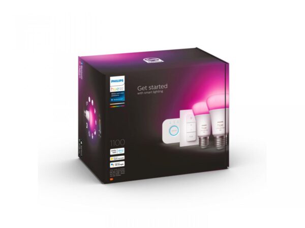 Pachet 2 Becuri LED RGB inteligente Philips Hue A60, Bluetooth, - Image 3