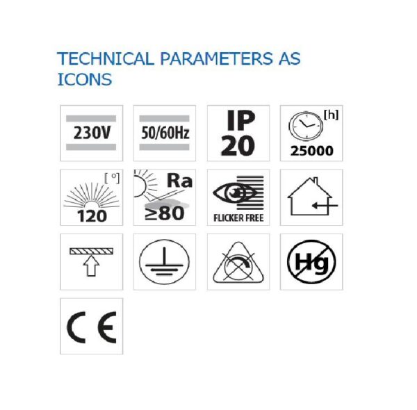 Plafoniera LED Vivalux ODEON, 38W, 2143 lm, lumina neutra (4000K), - Image 4