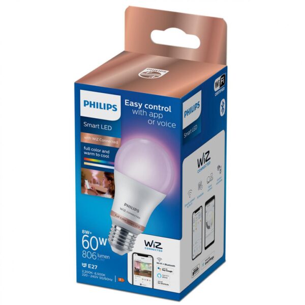 Bec LED RGB inteligent Philips Bulb A60, Wi-Fi, Bluetooth, E27, - Image 3