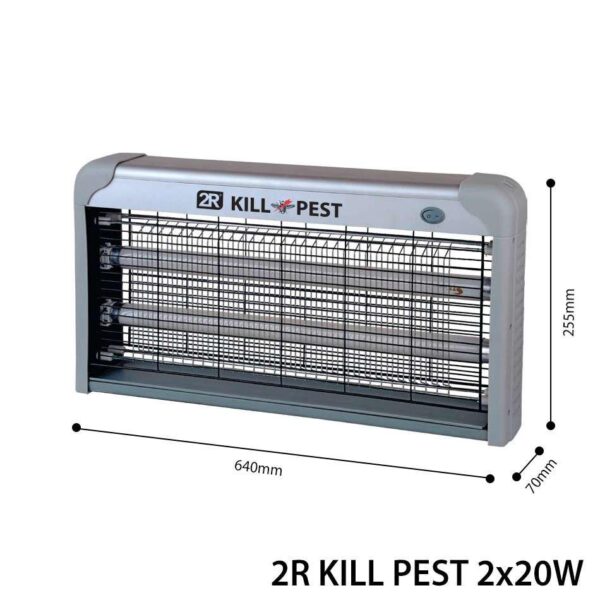 Lampa UV Anti-Insecte, 2R Insect Killer, 2x20W, IP20, 64x25x7cm - Image 3