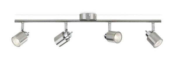 Spot Philips Essentials Meranti, 4xGU10, IP20, 10x69x15.5cm, Crom mat - Image 3