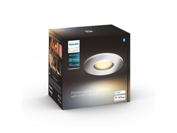 Spot LED incastrat Philips Hue Adore Bathroom, Bluetooth, GU10, 5W, - Image 4
