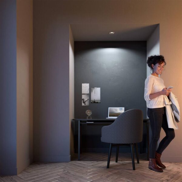 Spot LED incastrat Philips Hue Milliskin, Bluetooth, GU10, 5.5W (25W), - Image 4