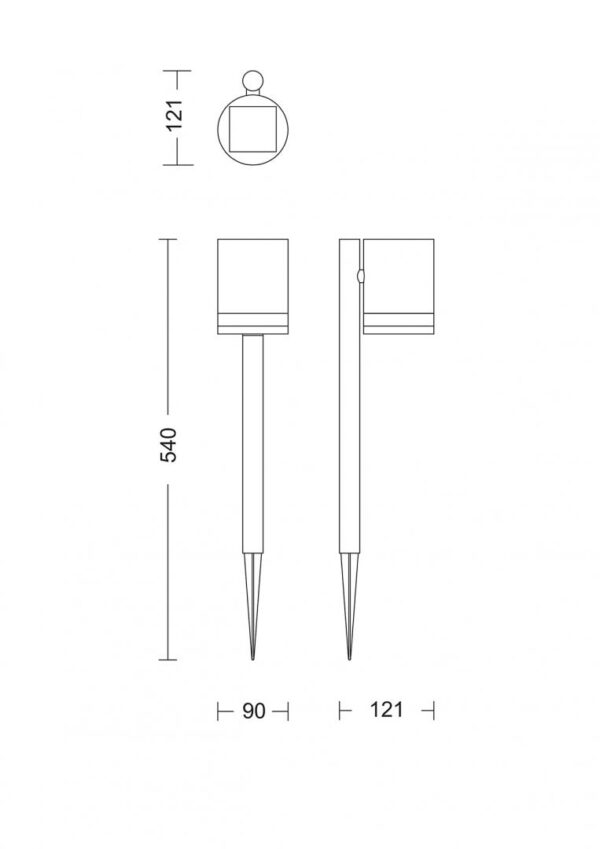 Lampa LED solara pentru exterior cu spike Philips FYCE, 1.5W, - Image 4
