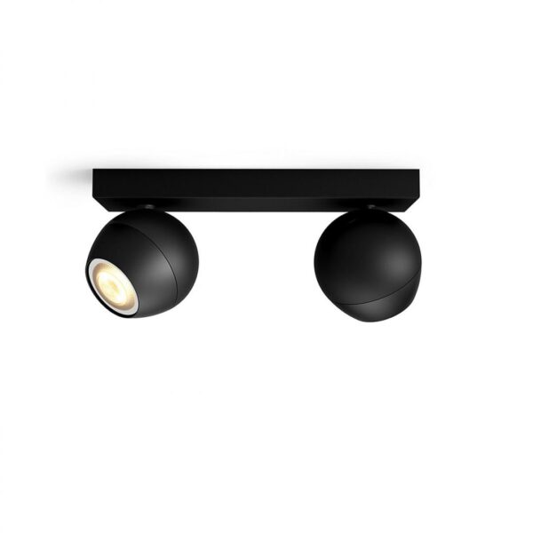 Spot LED Dublu Philips Hue Buckram, Bluetooth, 2xGU10, 2x5W, 700 - Image 7