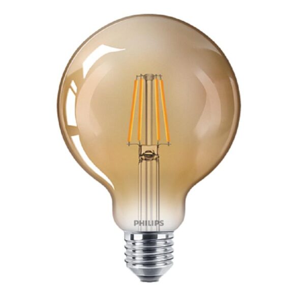 Bec LED vintage (decorativ) Philips Classic Gold Globe G93, EyeComfort,