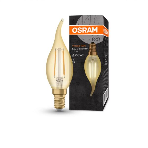 Bec LED Osram Vintage 1906 CLAS BA, E14, 2.5W (22W), - Image 3