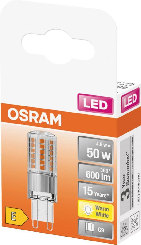Bec LED Osram PIN, G9, 4.8W (50W), 600 lm, lumina