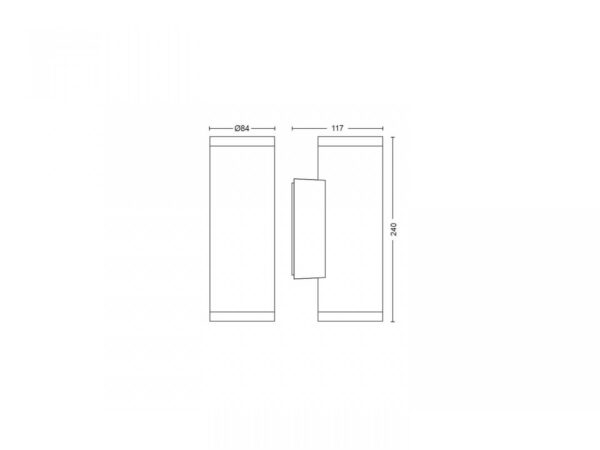 Aplica LED RGB pentru exterior Philips Hue Appear UP&DOWN, 2x8W - Image 4