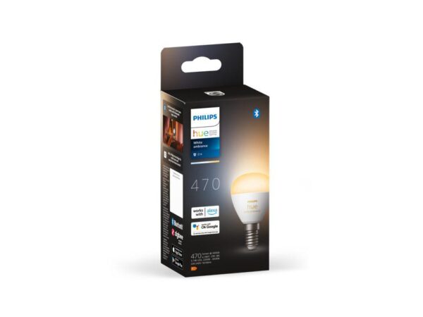 Bec LED inteligent Philips Hue P45, Bluetooth, E14, 5.1W, 470 - Image 3
